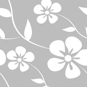 Seamless floral pattern, abstract background. Stock Illustration