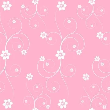Seamless floral pattern, abstract background. Stock Illustration