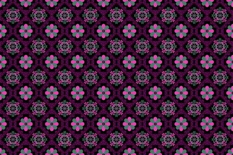 Seamless floral pattern, Abstract flowers seamless pattern Stock Illustration