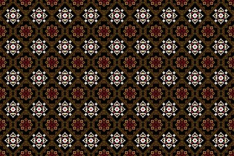 Seamless floral pattern, Abstract flowers seamless pattern Stock Illustration