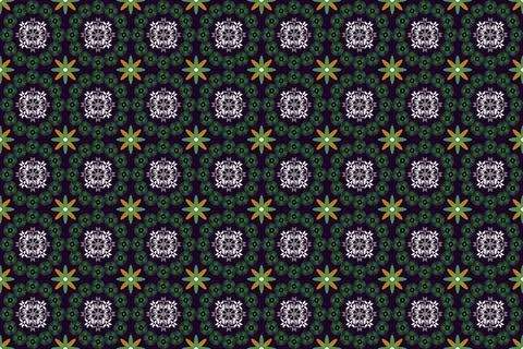 Seamless floral pattern, Abstract flowers seamless pattern Stock Illustration