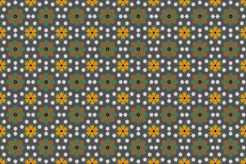 Seamless floral pattern, Abstract flowers seamless pattern Stock Illustration