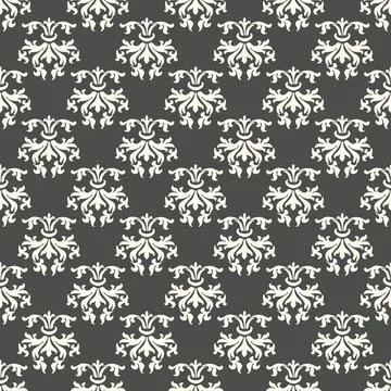 Seamless floral pattern for background design in victorian style. Stock-Illustration