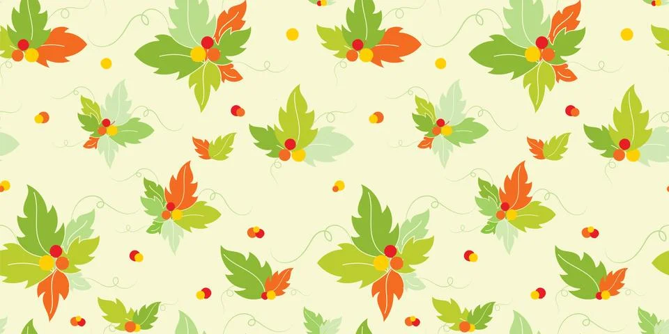 Seamless floral pattern background, Flower vector illustration, Hand drawn de Stock Illustration