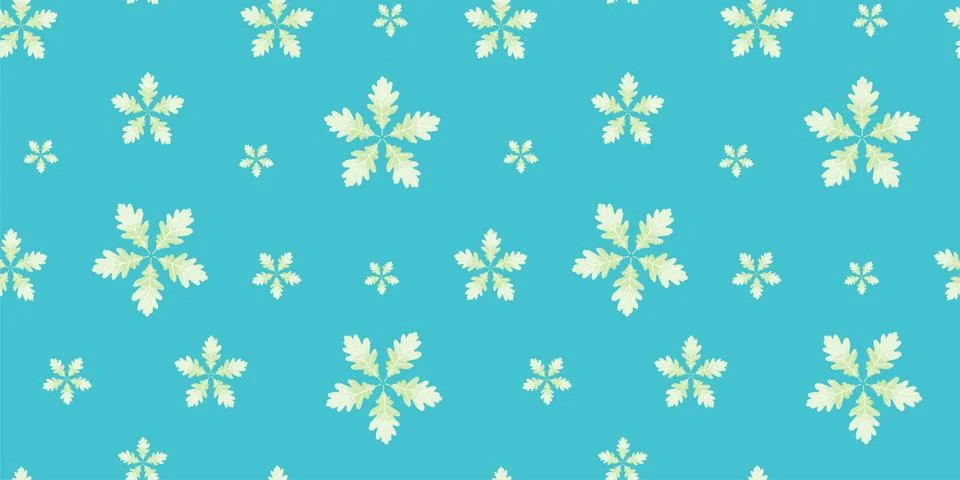 Seamless floral pattern background, Vector flower ornament, Hand drawn decora Stock Illustration