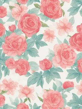 Seamless floral pattern background wallpaper 写真素材