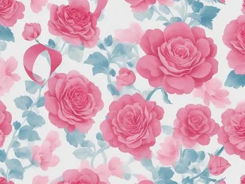 Seamless floral pattern background wallpaper Foto stock