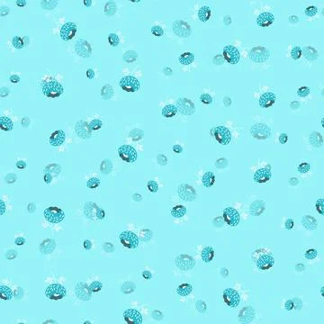 Seamless floral pattern based on traditional folk art ornaments. Pink and black Stock Illustration