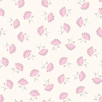 Seamless floral pattern based on traditional folk art ornaments. Colorful イラスト素材