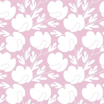 Seamless floral pattern based on traditional folk art ornaments. Modern flowers イラスト素材