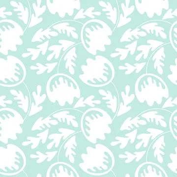 Seamless floral pattern based on traditional folk art ornaments. Modern flowers Stock Illustration