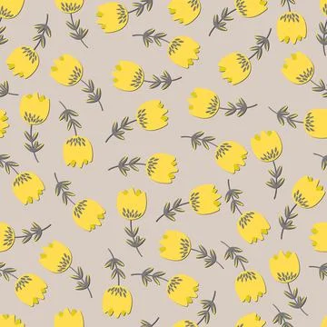 Seamless floral pattern based on traditional folk art ornaments. Colorful イラスト素材