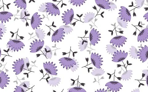 Seamless floral pattern based on traditional folk art ornaments. Colorful イラスト素材