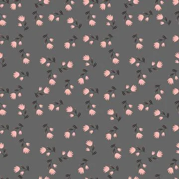 Seamless floral pattern based on traditional folk art ornaments. Colorful Stock Illustration