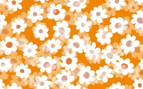 Seamless floral pattern based on traditional folk art ornaments. Colorful Stock Illustration