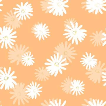 Seamless floral pattern based on traditional folk art ornaments. Colorful Stock Illustration