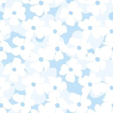 Seamless floral pattern based on traditional folk art ornaments. Colorful Stock Illustration