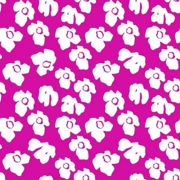 Seamless floral pattern based on traditional folk art ornaments. Colorful Stock Illustration