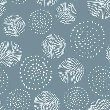 Seamless floral pattern based on traditional folk art ornaments. Colorful Stock Illustration