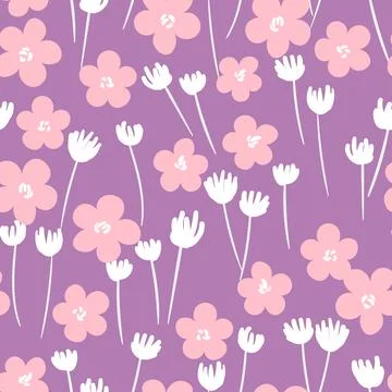 Seamless floral pattern based on traditional folk art ornaments. Colorful イラスト素材