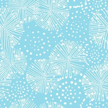 Seamless floral pattern based on traditional folk art ornaments. Colorful Stock Illustration