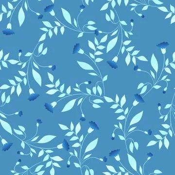 Seamless floral pattern based on traditional folk art ornaments. Colorful Stock Illustration