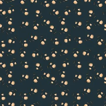 Seamless floral pattern based on traditional folk art ornaments. Colorful Stock Illustration