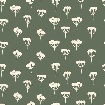 Seamless floral pattern based on traditional folk art ornaments. Colorful small Stock Illustration