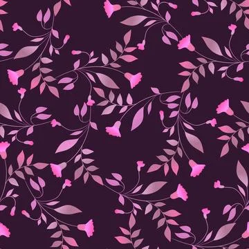 Seamless floral pattern based on traditional folk art ornaments. Colorful Stock Illustration