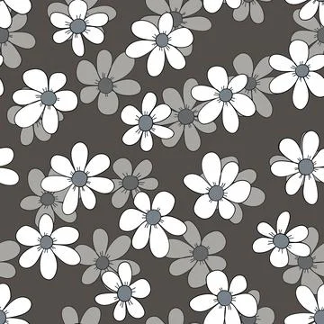 Seamless floral pattern based on traditional folk art ornaments. Colorful Stock Illustration