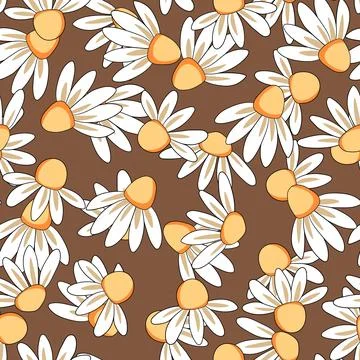 Seamless floral pattern based on traditional folk art ornaments. Colorful Stock Illustration