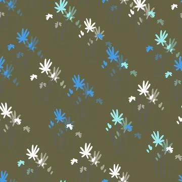 Seamless floral pattern based on traditional folk art ornaments. Colorful Stock Illustration