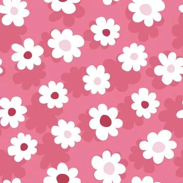 Seamless floral pattern based on traditional folk art ornaments. Colorful Stock Illustration