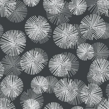 Seamless floral pattern based on traditional folk art ornaments. Colorful Stock Illustration