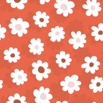 Seamless floral pattern based on traditional folk art ornaments. Colorful Illustrazione stock