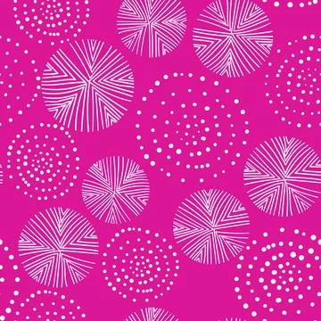 Seamless floral pattern based on traditional folk art ornaments. Colorful Stock Illustration