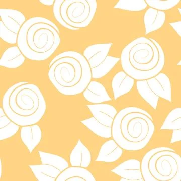 Seamless floral pattern based on traditional folk art ornaments. Colorful Illustrazione stock