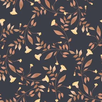 Seamless floral pattern based on traditional folk art ornaments. Colorful Illustrazione stock