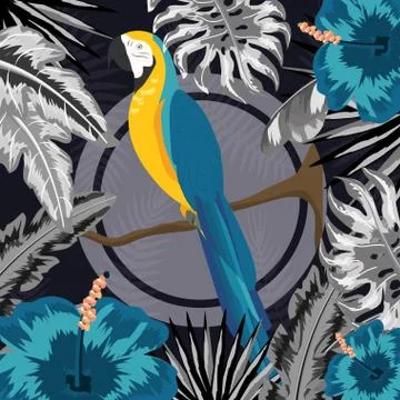 Seamless floral pattern cartoon イラスト素材