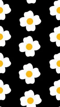 Seamless floral pattern with chamomile Stock Illustration