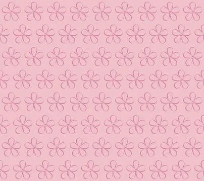 Seamless floral pattern.  Cherry blossoms. Blooming cherry. Stock Illustration