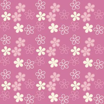 Seamless floral pattern.  Cherry blossoms. Blooming cherry. Illustrazione stock