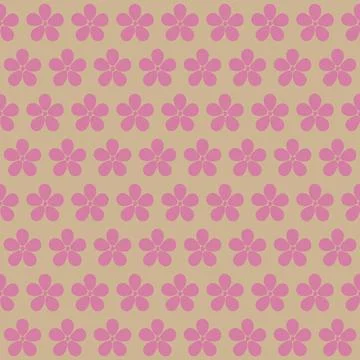Seamless floral pattern.  Cherry blossoms. Blooming cherry. Stock Illustration