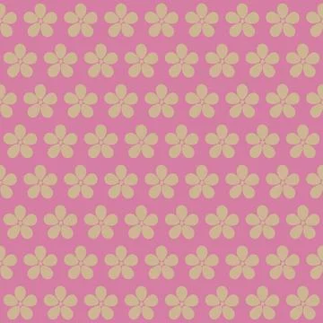 Seamless floral pattern.  Cherry blossoms. Blooming cherry. Stock Illustration