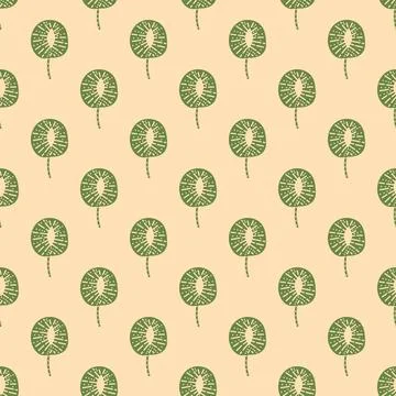 Seamless floral pattern. Colorful background in trendy minimalist style with  Stock Illustration