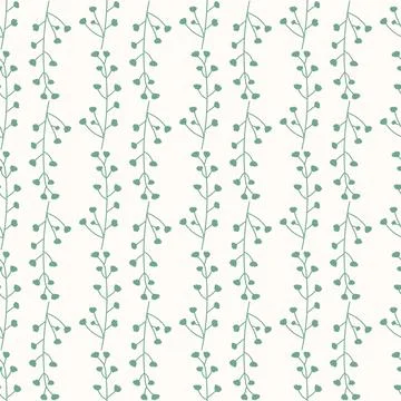 Seamless floral pattern. Colorful background in trendy minimalist style with  Stock Illustration