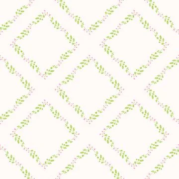 Seamless floral pattern. Colorful background in trendy minimalist style with  Stock Illustration