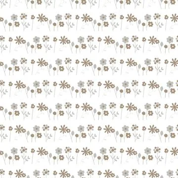 Seamless floral pattern. Colorful background in minimalist style with gentl.. Stock Illustration