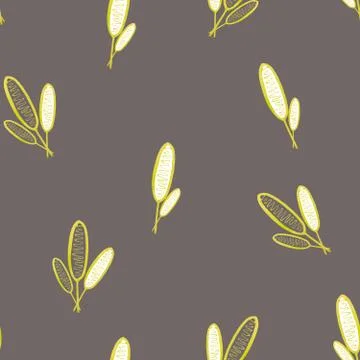 Seamless floral pattern created from doodles drawn with markers. For textiles Stock Illustration