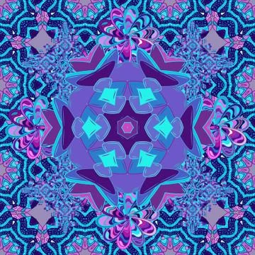 Seamless floral pattern with cute doodles flowers. Vector illustration. In sketc Stock Illustration